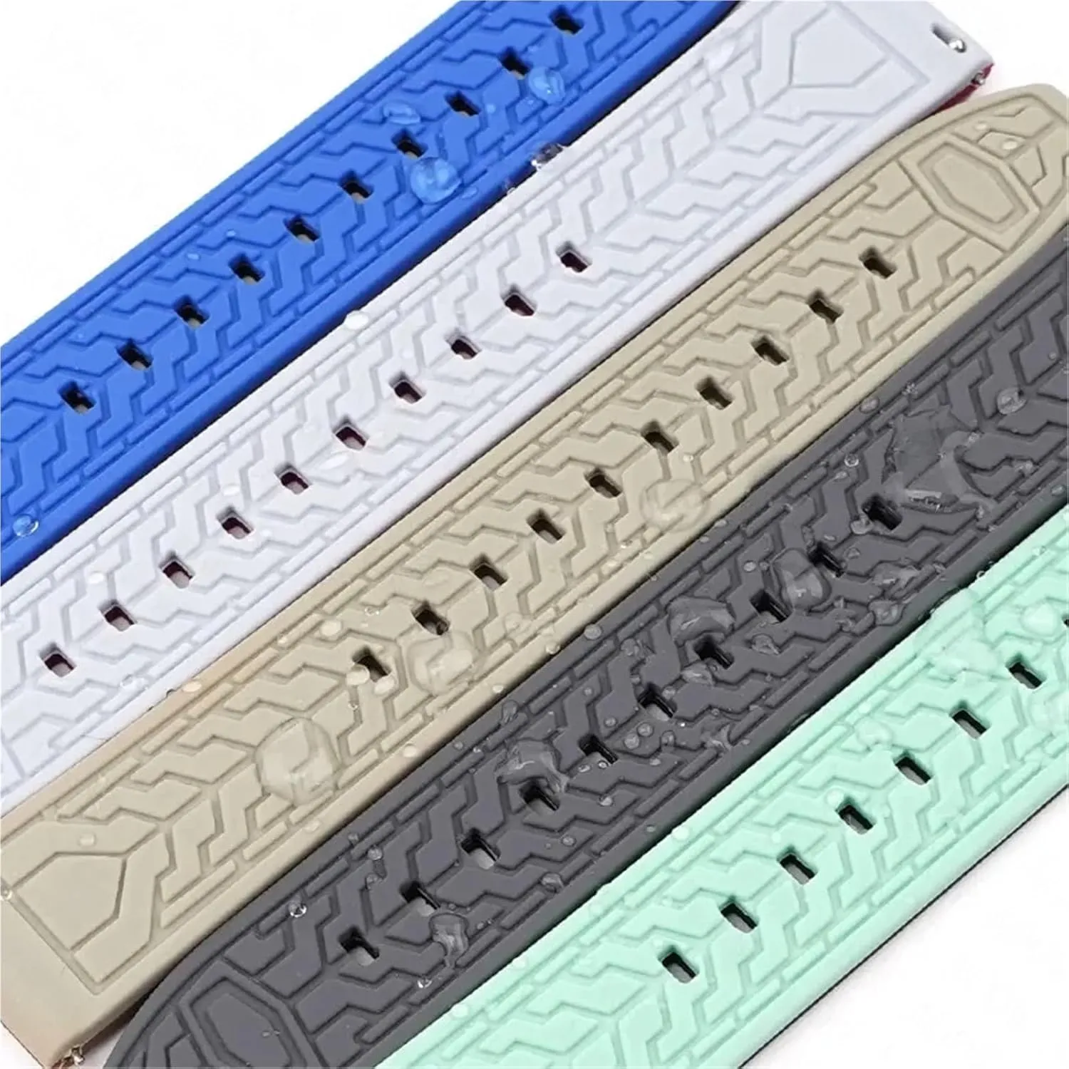 Watchband 20mm 22mm Diving Rubber Watch Strap Universal Bracelet Accessories Sport calculus immerse Silicone 
