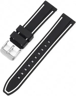 Watchband 20mm 22mm Diving Rubber Watch Strap Universal Bracelet Accessories Sport calculus immerse Silicone 