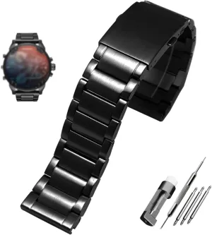 watchband 22mm 24mm 26mm 28mm Men Solid Metal Bracelet for Diesel DZ7333 DZ4344 Watches bald Band Stainless Steel 