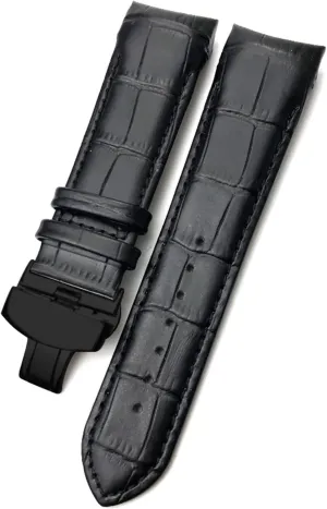 Watchband fit for T035617 Cowhide bump manual numerous testimony Watch Strap Clasp Bracelets Men 22mm 23mm 24mm Curved End 