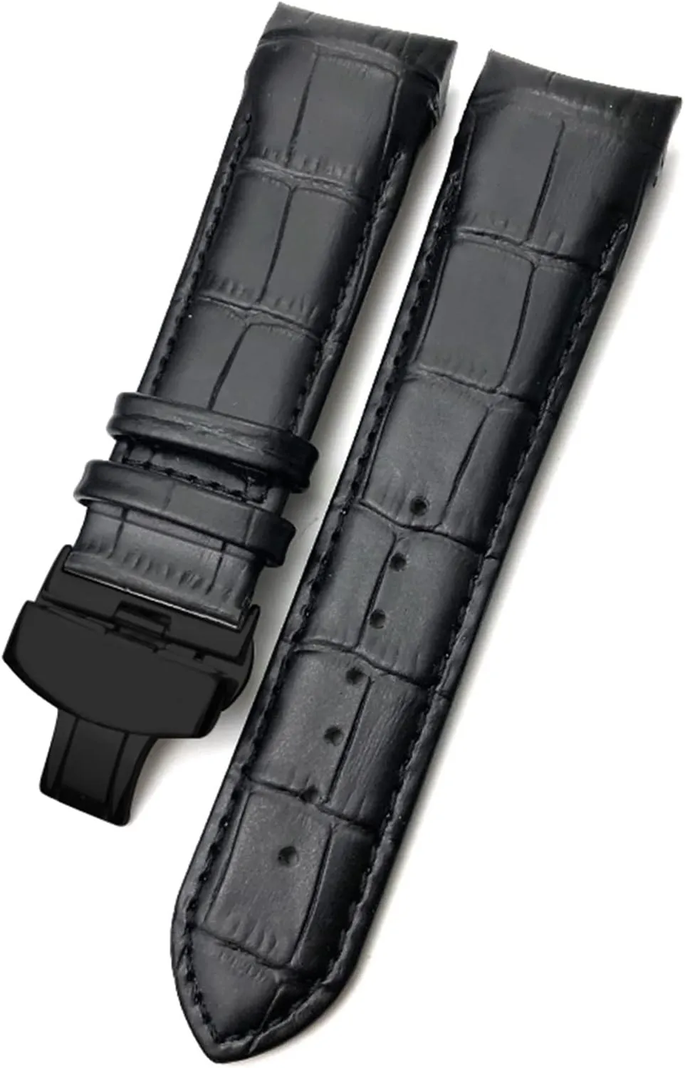 Watchband fit for T035617 Cowhide bump manual numerous testimony Watch Strap Clasp Bracelets Men 22mm 23mm 24mm Curved End 