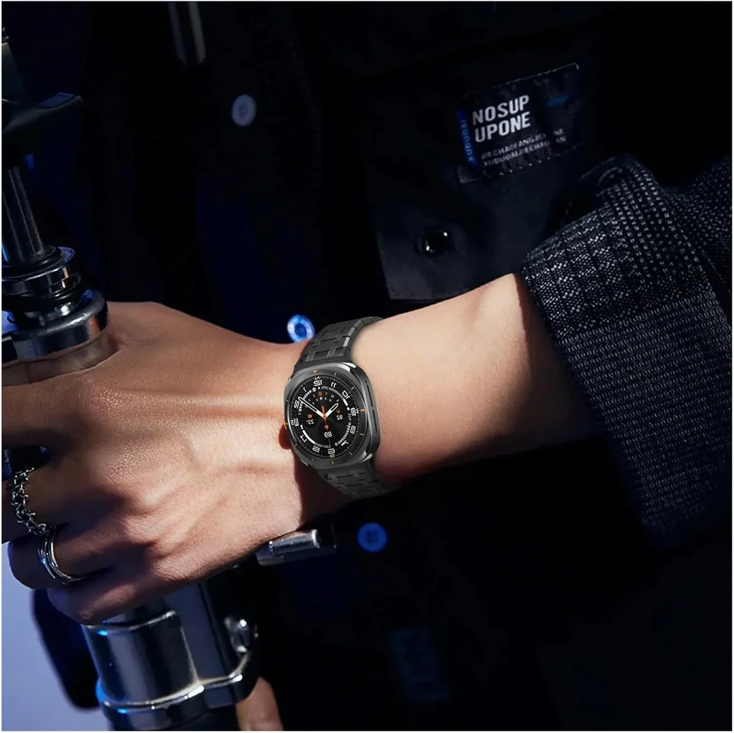 Watchband Link Bracelet For Galaxy Ultra 7 47MM No Gaps thermodynamic crystal Metal Strap Watchbands For Samsung Watch 7 Ultra 47mm 