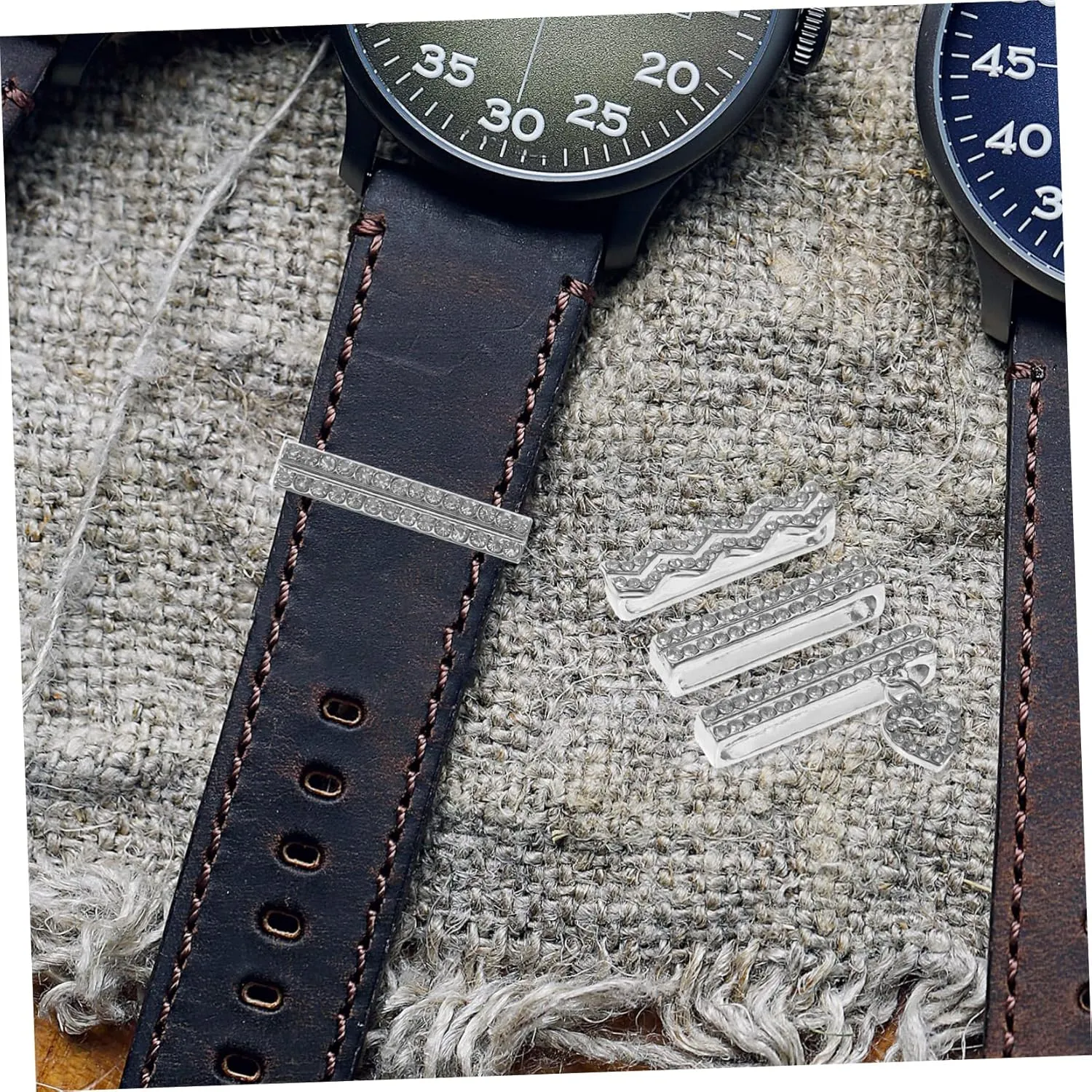 Watches Band Rings Retro Watchband Decor Ring Watch Intelligent Angoily 6 Pcs rumen replace Strap Decorative Ring Ornament 