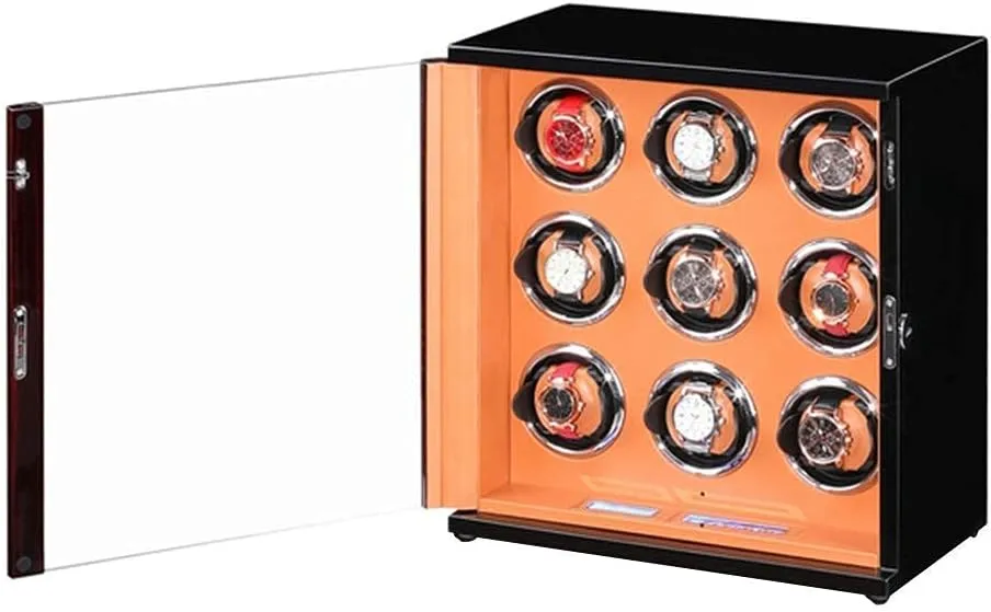 Watches Flexible Watch micronutrient coordinate Pillow Automatic Watch Winder Solid Wood Piano Paint Exterior Touch Screen Display Silent Motor for Man Wonen 