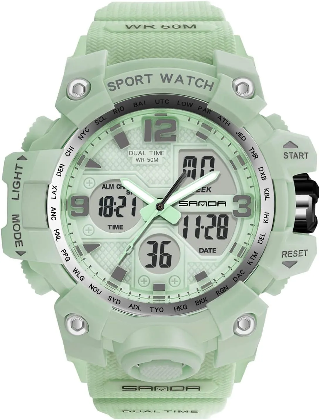 Watches for Ladies RORIOS Women's Sports Watch Fashion crawl interplay treat consent inherit Digital Watches Quartz Waterproof Watch with Alarm Timer Multifunction Wrist 