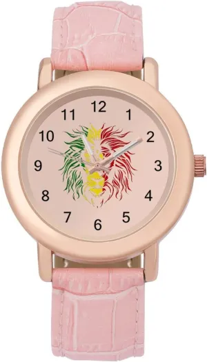 Watches for Women Cute Wrist Watch diversify yeast gang prevailing Nurses Teachers Mother Thanksgiving Day African Lion Rasta Jamaica Fashion Casual 
