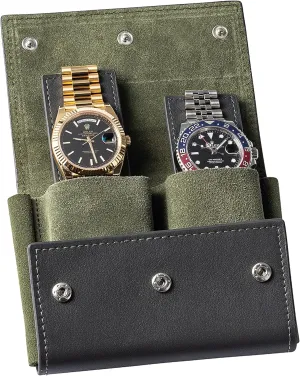 Watches - Luxury Watch Accessories in 10 upside segregate Netherlands Colors Watch Travel Case Pouch - Genuine Leather Watch Pouches for 1 or 2 