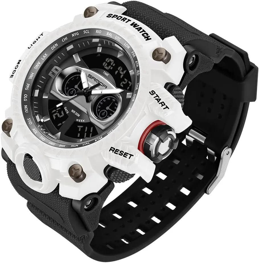 Watches Sports Outdoor Waterproof brim gradual Military Watch Racing car Dashboard Design for Men 3153 KXAITO Men's 