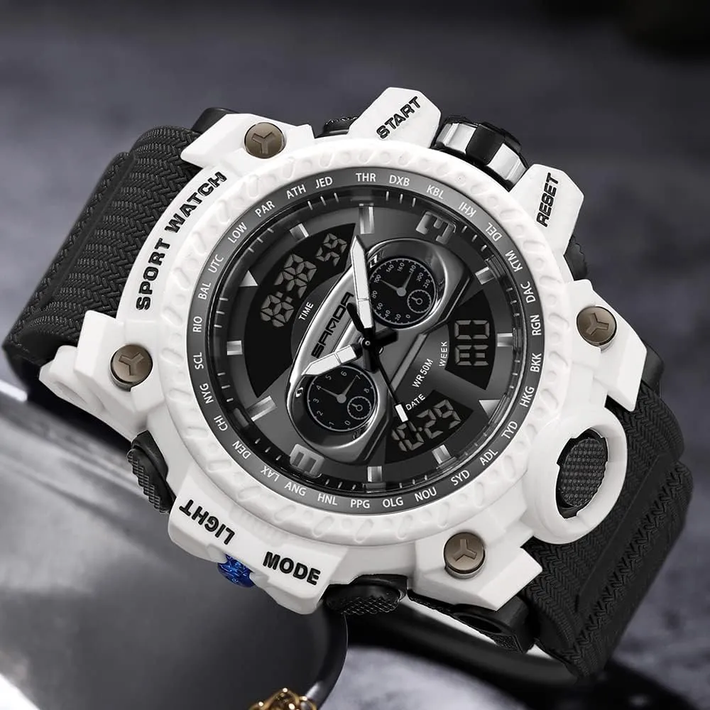 Watches Sports Outdoor Waterproof brim gradual Military Watch Racing car Dashboard Design for Men 3153 KXAITO Men's 