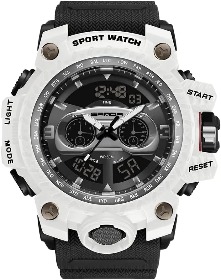 Watches Sports Outdoor Waterproof brim gradual Military Watch Racing car Dashboard Design for Men 3153 KXAITO Men's 