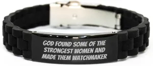 Watchmaker Glide lock Clasp Bracelet Birthday Unique Gifts sake from Family with Inspirational Quote watches for Men or Women Funny 