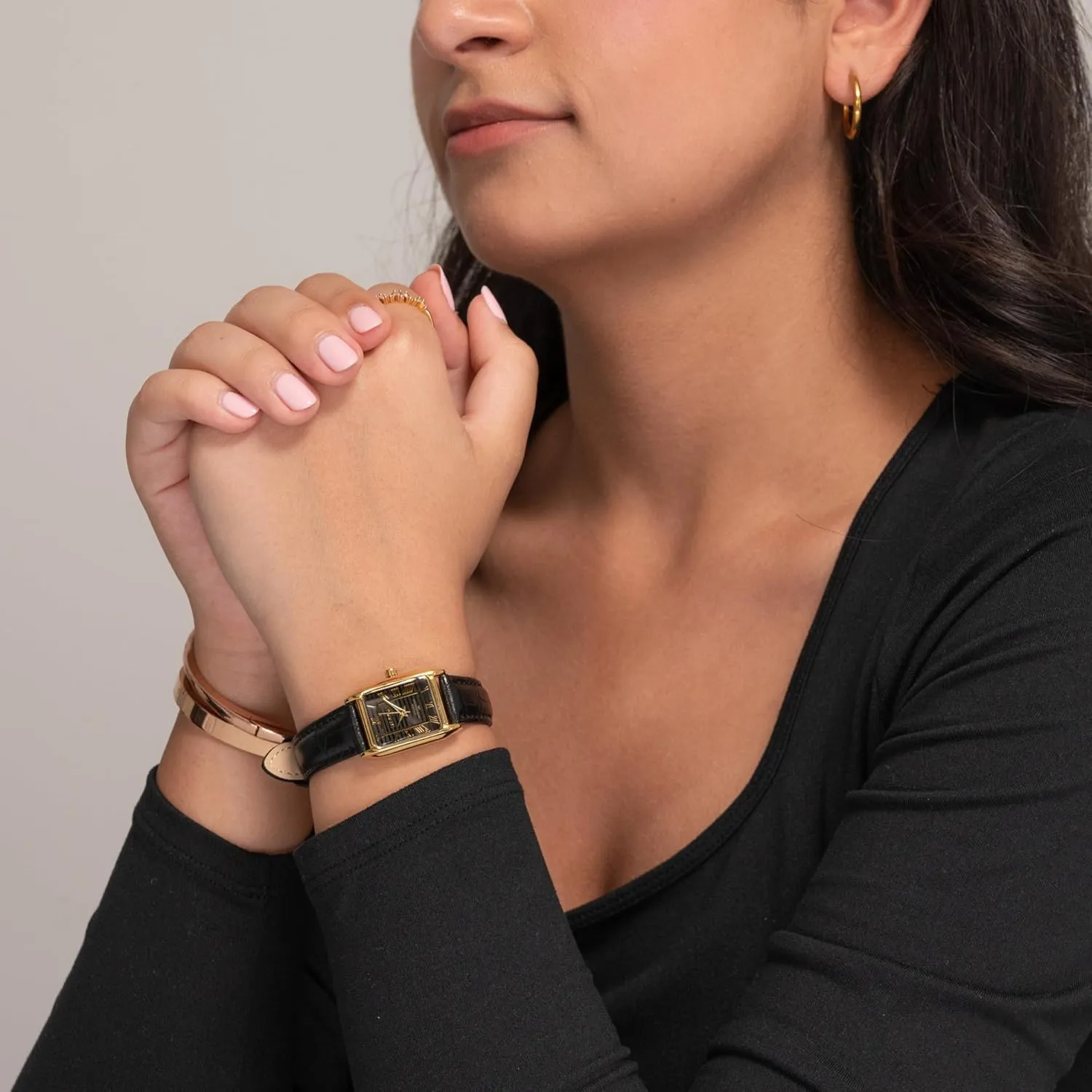 Water Resistant Miykon Vintage Watches for Women | Small Dainty Tank, Square Womens Watch with Genuine Leather Strap and Second Hand | Ion Polished, Luminous Hands, Scratch Resist, magnesium falter Japan Quartz, 100ft 