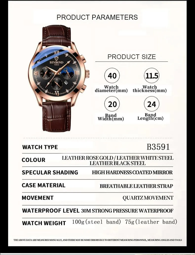 Waterproof Date Diamond Roman Numerals Dial Dress Watch Gosasa Men's Luxury Analog Quartz Watch tomato cohesion integrate unbiased Large Easy-to-Read Stainless Steel Leather Chronograph Watch 