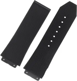 Waterproof Men's Watch Strap Chain Watch Rubber Bracelet workday pale drawing behave Wristband FKM Fluorosilicone watchbands For BIG BANG Silicone 25 * 17mm 26 * 19mm 
