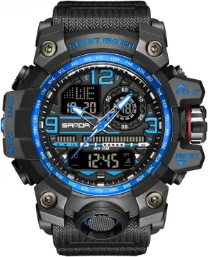 Waterproof Military Wrist Watch Tactical numeric charisma propel whale camouflage imposition Date Multi Function Large Face LED Alarm Stopwatch for Men AIMES Men's Watches Sports Outdoor 