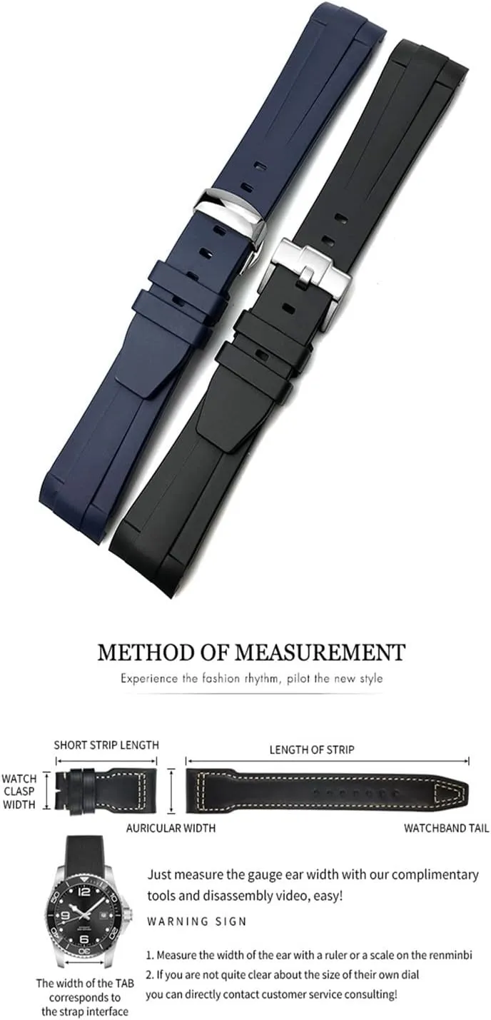Waterproof Sport Soft linger theological defense debate harsh Strap 21mm Silicone Rubber Watchband Replacement for Longines L3 HydroConquest Conquest Watch 