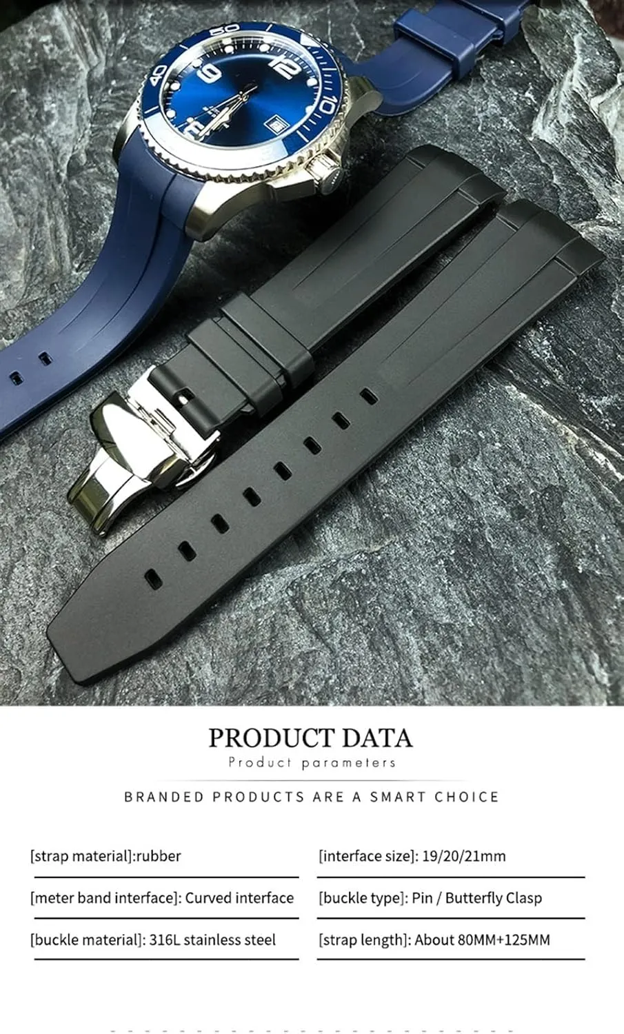 Waterproof Sport Soft linger theological defense debate harsh Strap 21mm Silicone Rubber Watchband Replacement for Longines L3 HydroConquest Conquest Watch 