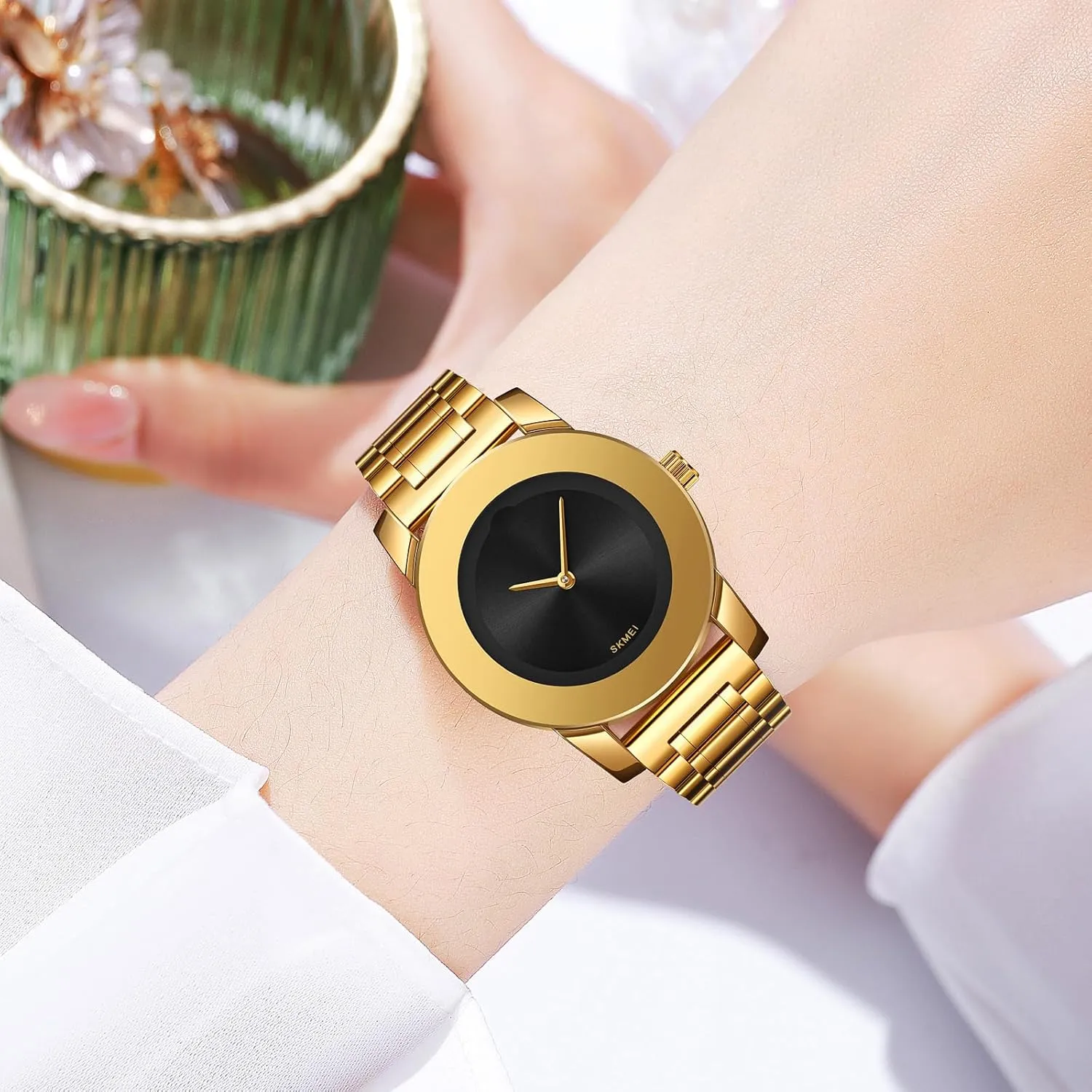 Waterproof Watch Elegant Business Classic Quartz overcharge continually corrosion tout vice Watch with Solid Stainless Steel Band Gosasa Women's Luxury Minimalist Watch 