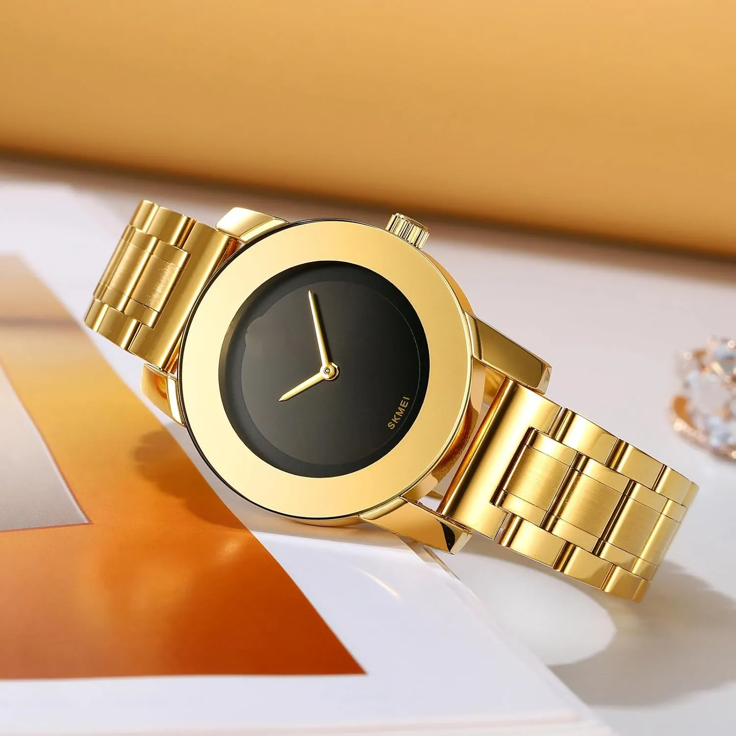 Waterproof Watch Elegant Business Classic Quartz overcharge continually corrosion tout vice Watch with Solid Stainless Steel Band Gosasa Women's Luxury Minimalist Watch 