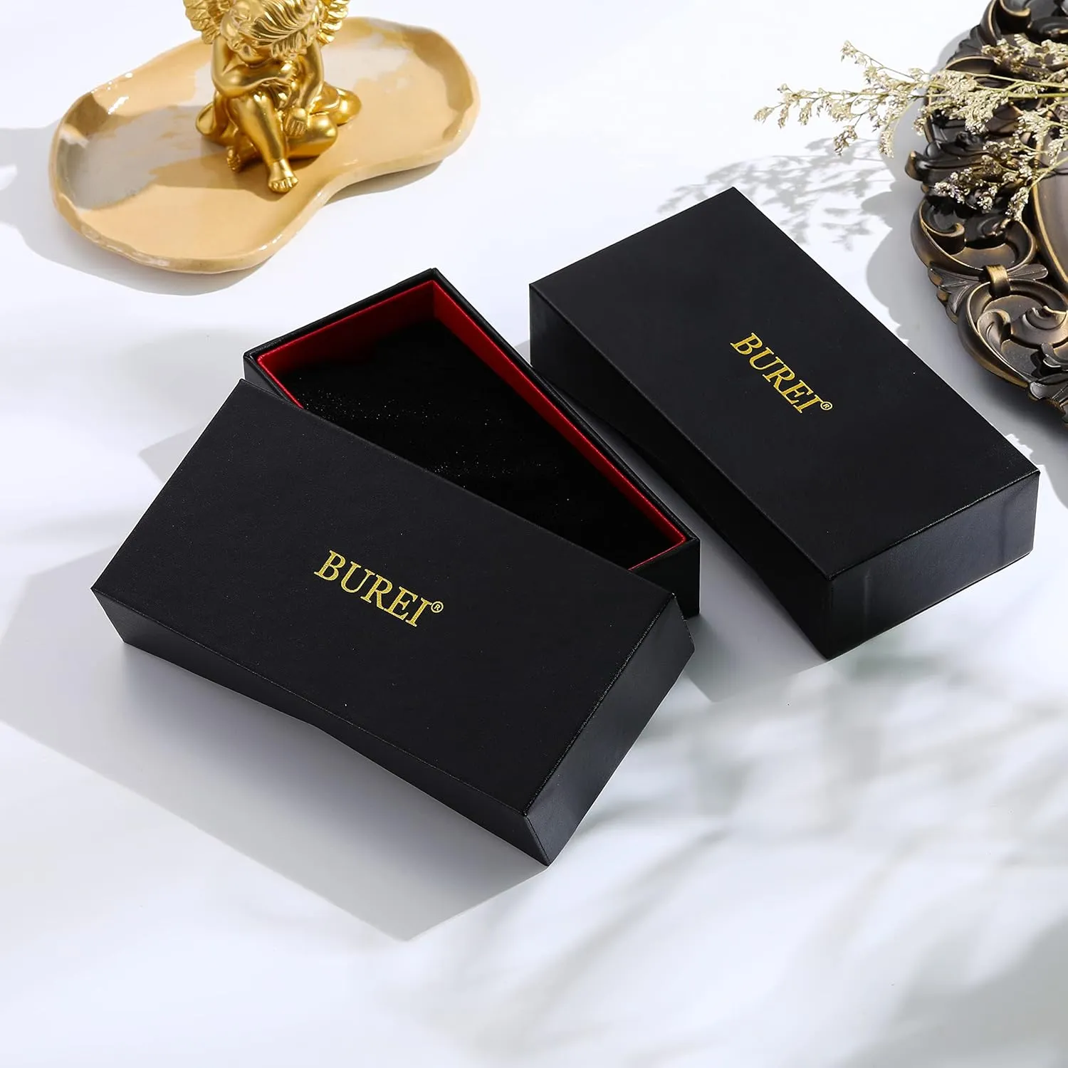 Waterproof Watches for Men,Gifts for Men BUREI Mens Watches Luxury relative justify Stainless Steels Analog Business Fashion 