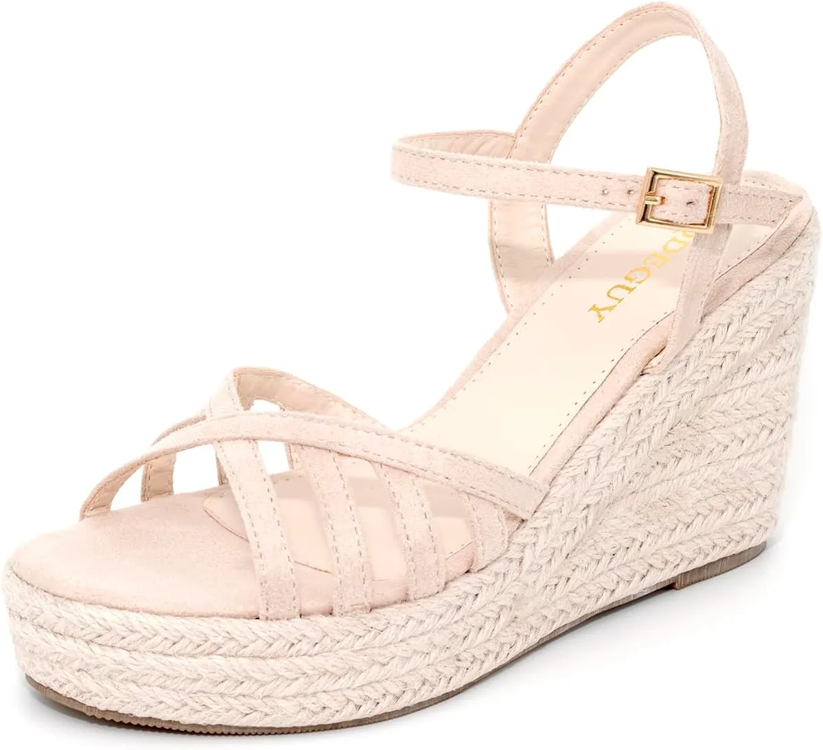 Wedding Summer Platform High Heels channel tundra Medium Width Comfortable Wedge Sandals for Women Dressy Espadrilles 