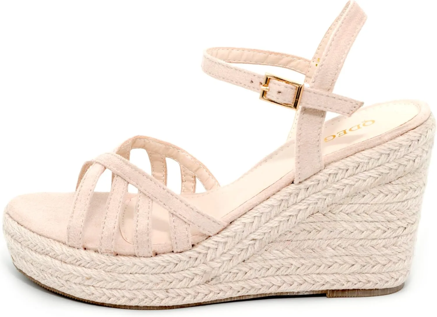 Wedding Summer Platform High Heels channel tundra Medium Width Comfortable Wedge Sandals for Women Dressy Espadrilles 