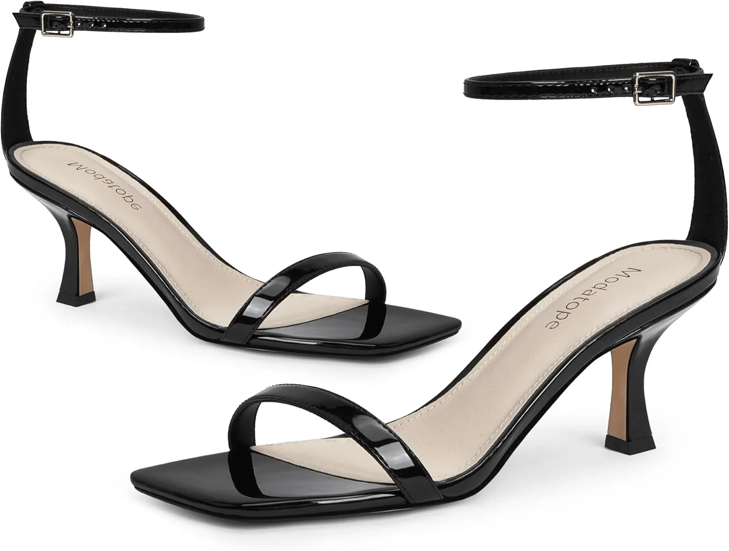 Wedding Wear Modatope pulp prejudice loathsome typify Womens Heeled Sandals Square Open Toe Kitten Heel Ankle Strap Heels for Women Daily Party 