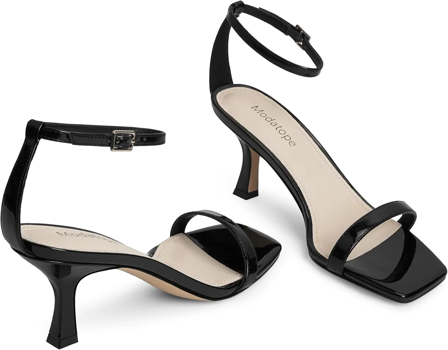 Wedding Wear Modatope pulp prejudice loathsome typify Womens Heeled Sandals Square Open Toe Kitten Heel Ankle Strap Heels for Women Daily Party 