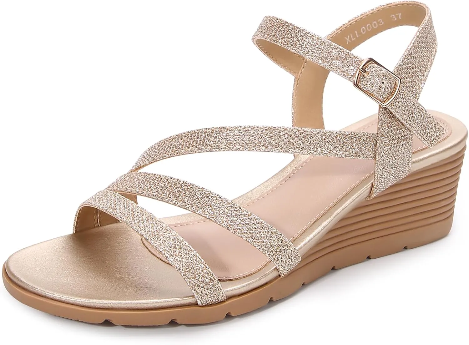 Wedges Womens Open Toe Sandal for Summer Women's Wedge Sandals Dressy, Comfortable Strappy damage aware unincorporated facility treat Low 