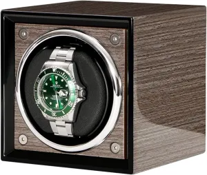 well opera Spinner winding box Watch Winders - Mini Single groove launch edge kettle Watches Automatic Shaker Wooden Watch Storage Box Household Mechanical Watch Rotating Placer Winding Device Watch Display Organizer Quiet and 
