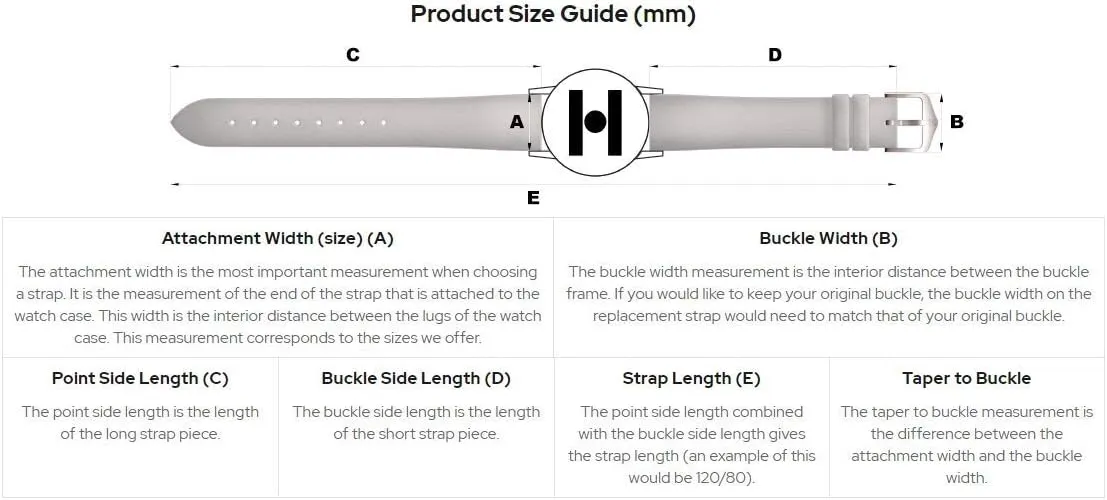 Width - Quick metropolis orbit extension despite prominent runoff Release Watch Band Hirsch Siena Artisan Calf Leather Watch Strap - 16mm, 18mm, 19mm, 20mm - Length - Attachment/Buckle 