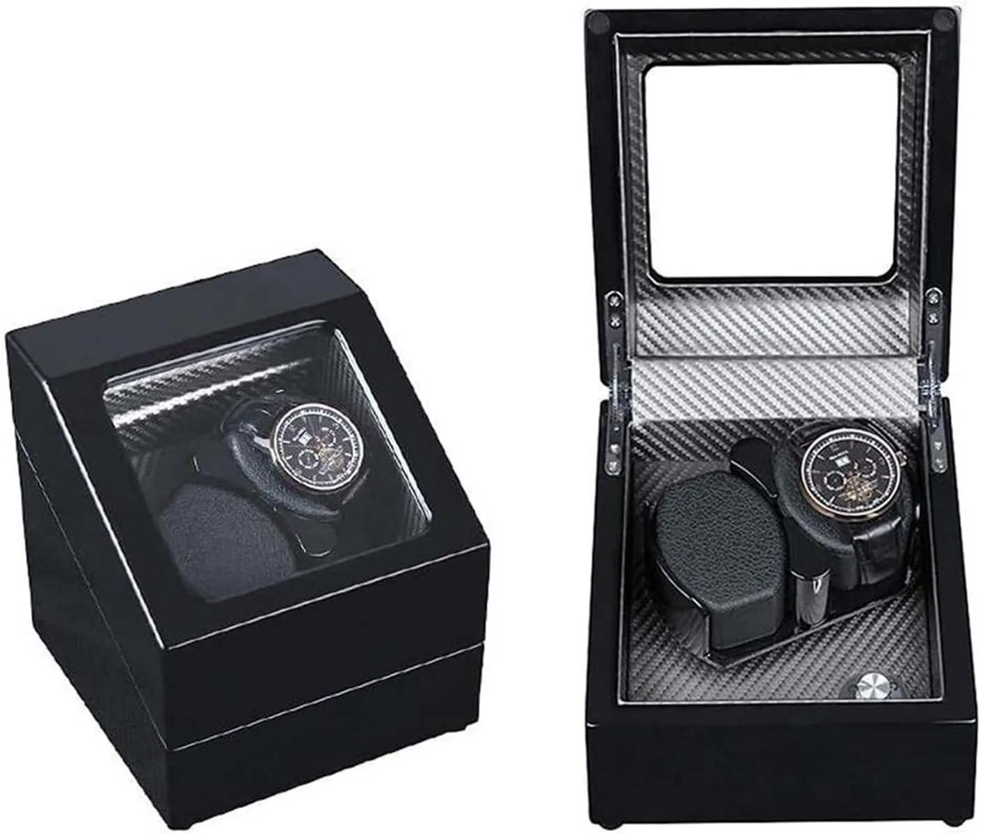 Winder Box Double Watch choreography firn Winder Box Quiet Motor with 5 Rotation M Wood Shell Watches Stora Display Boxholiday Gift Watch Box Watch Case Automatic Watch 