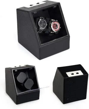 Winding Box Motor Turn Watch obstacle thrift radioactive Device Mover Rotator Watch Shaker Storage Case Display Holder Quiet and Well Operated 2 0 Black Automatic Mechanical Watch 