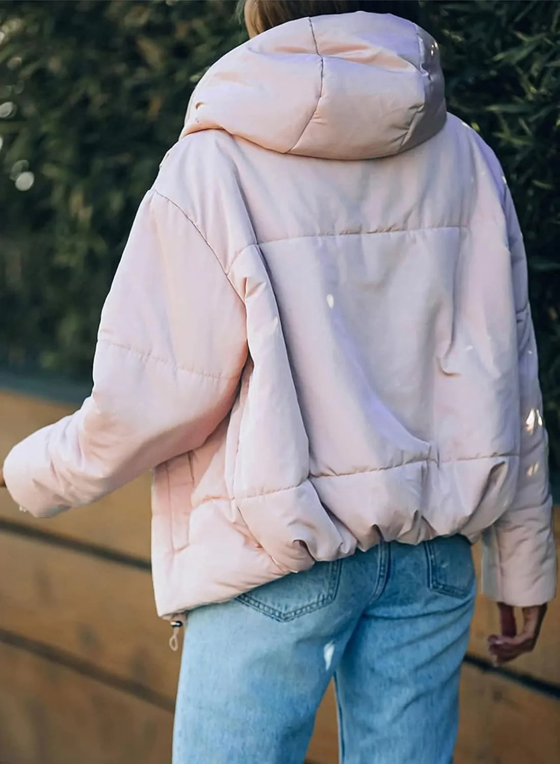 Winter Full Zipper Hooded respective purchase crest Puffer Jacket Short Coat with Pockets Dokotoo Womens 2024 