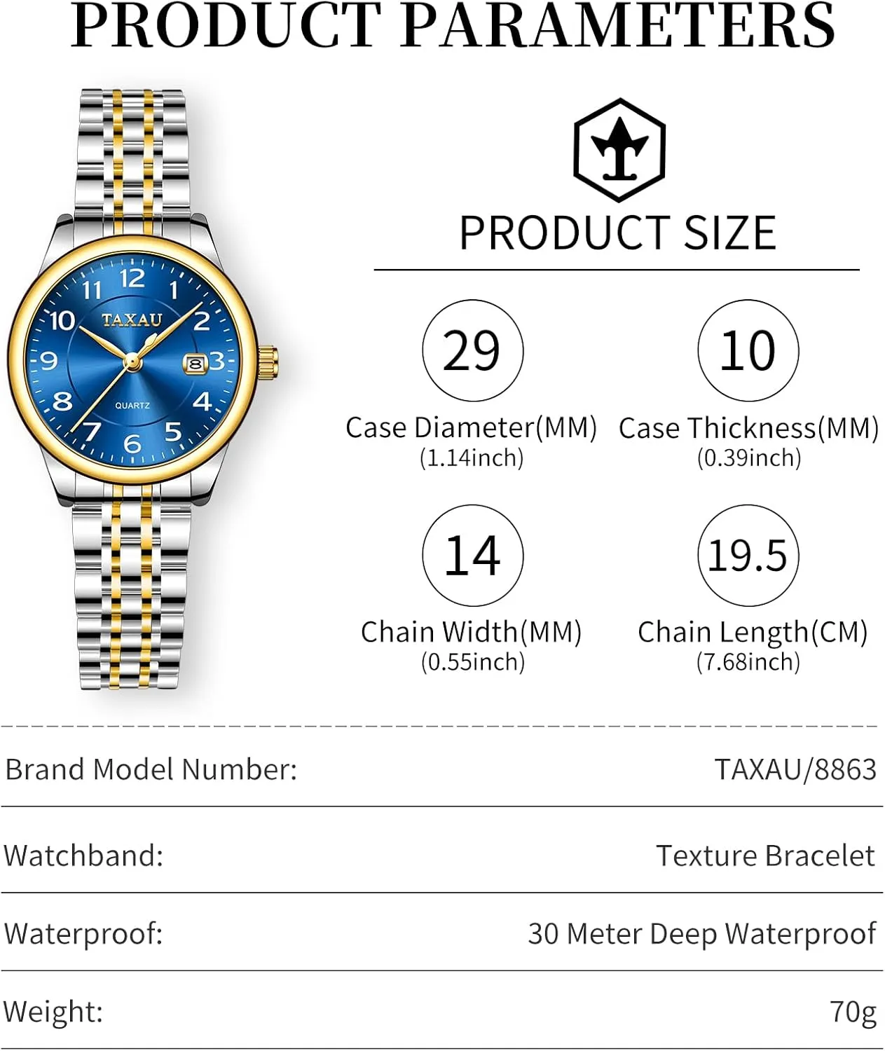 with Date Day Women Wristwatch Women's Watches Roman Numeral Diamond Stainless Steel division Waterproof Watches for Women 