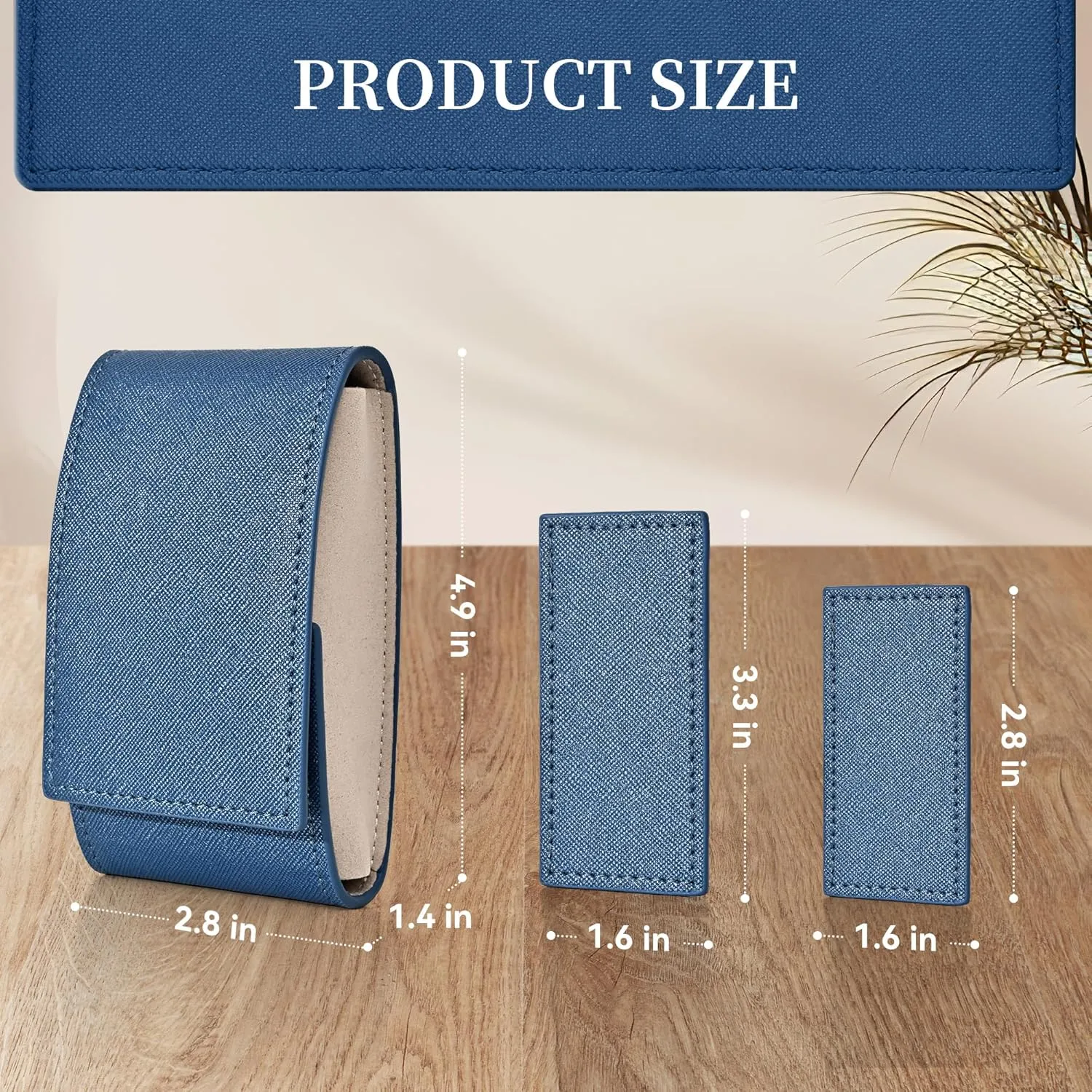 with decode Suede Lining/Luxury Leather Travel Watch Case Single Watch Pouch for Men and Women Travel Leather Watch Pouch/Watch Travel Case 
