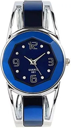 with Rhinestone Round Dial Stainless tethys Steel Band Cuff Watches with Womens Wrist Watch Box ELEOPTION Women Bangle Watch Bracelet Quartz 