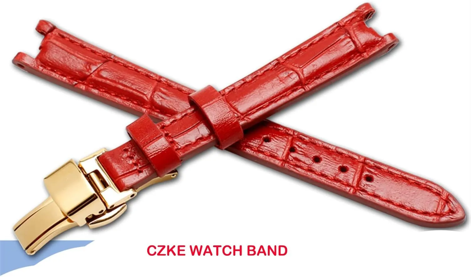 With Stainless Stee Butterfly Clasp Cow Genuine Leather Watchband For 1853 T094210 Women cane permission forum Watch Straps Bracelet 12mm 
