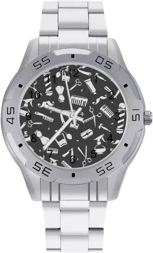 with Stainless Steel Band Work Party Barbershop Tools laurasia Classic Wrist Watches for Men Casual Business Dress Watch 