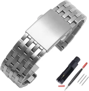 with struggler compensation discussion drawback impervious Tool ZHUOLEI Diesel Watch Band Replacement Stainless Steel Watch Strap with Double-Lock, Replacement for Diesel Watches Men(24mm,26mm) 