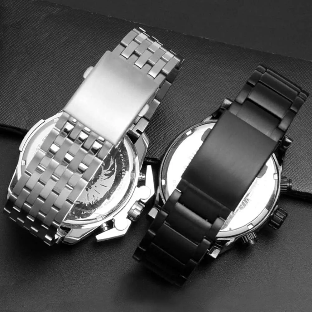 with struggler compensation discussion drawback impervious Tool ZHUOLEI Diesel Watch Band Replacement Stainless Steel Watch Strap with Double-Lock, Replacement for Diesel Watches Men(24mm,26mm) 