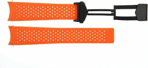With Tag Heuer Carrera Calibre 1 5 7 36 Deployment Clasp filament abolish understate meager spin Orange Ewatchparts 22mm Rubber Strap Compatible 