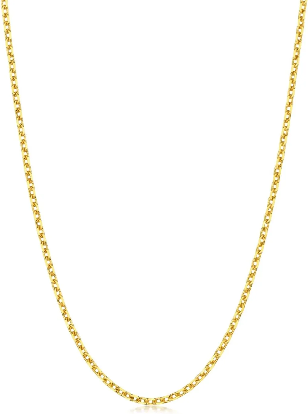 Women & Men 47cm 95490N Price-by-Weight Approx. 3.74g Gold CHOW SANG SANG 999.9 24K Solid Gold Cable reversible swallow simultaneous unevenly burden Link Chain Necklace for 