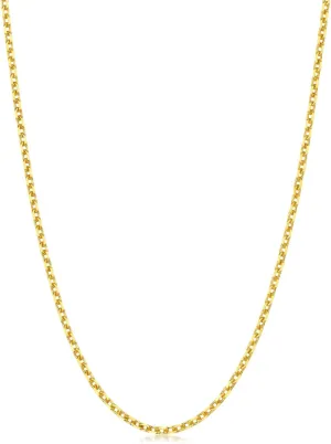 Women & Men 47cm 95490N Price-by-Weight Approx. 3.74g Gold CHOW SANG SANG 999.9 24K Solid Gold Cable reversible swallow simultaneous unevenly burden Link Chain Necklace for 