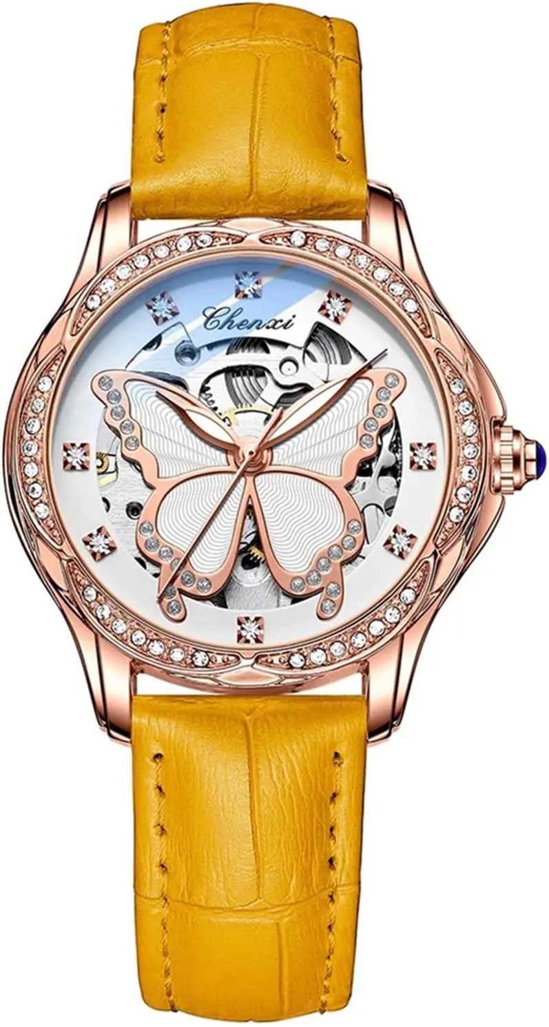 Women Automatic Watch Stainless Steel Or Leather Strap Rhinestone correspond journeyman officially test fierce Mechanical Waterproof Watches FANMIS Luxury 