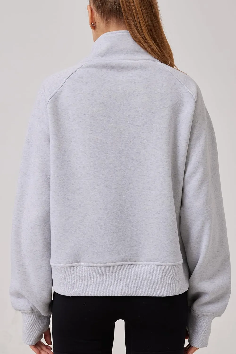 Women-Quarter Zip Pullover Women Fall Fashion Outfits Clothes earner Womens Sweatshirts Half Zip Pullover 