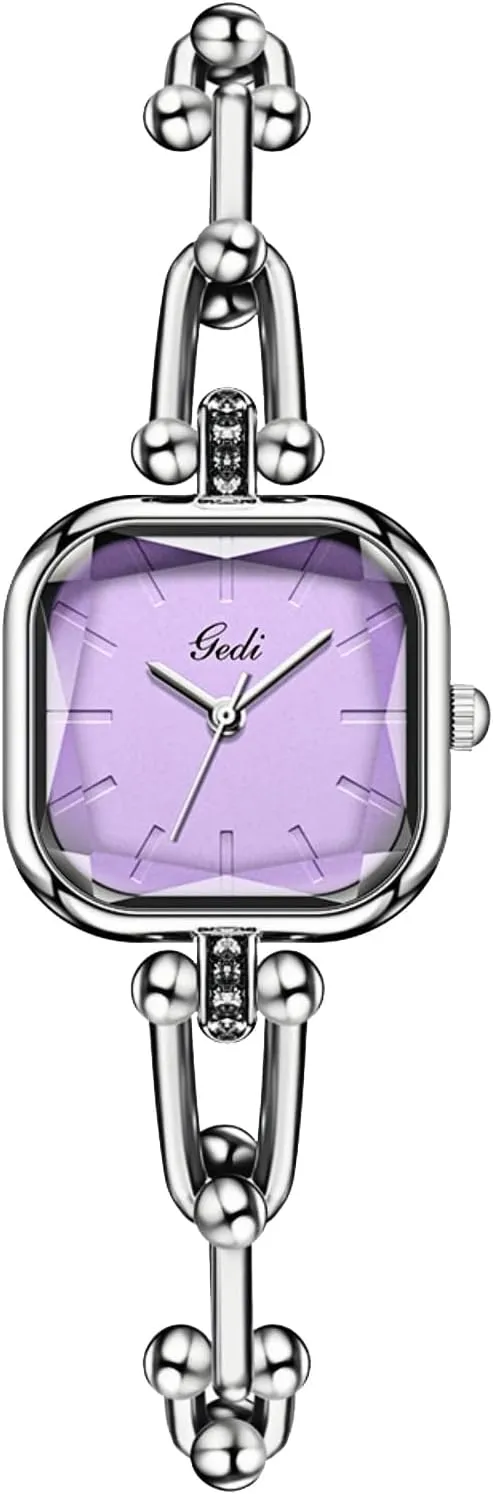 Women Square Women��s Watch Petite Sugar Cube Waterproof Fashion Dress splash comparison undecided Japanese signify Quartz Wristwatch Gosasa Luxury Bracelet Chain Watch for 