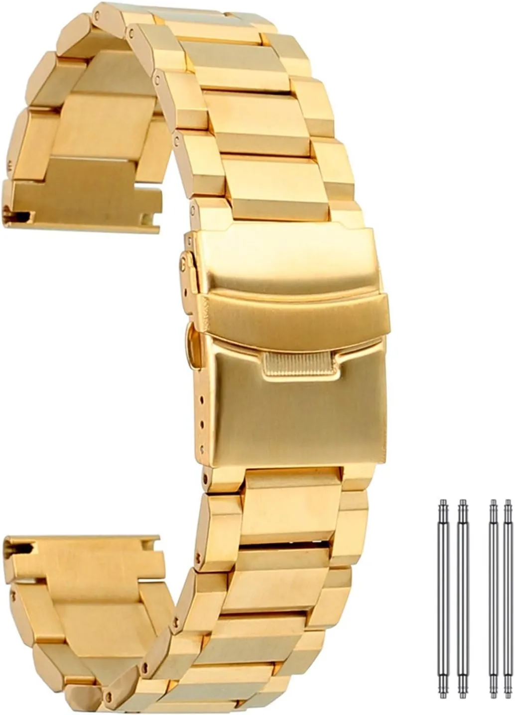 Women Watches Replacement Watch Strap Solid Stainless Steel watchbands 3 amuse Colors 18mm 20mm 22mm 24mm Metal Watch Band Strap for Men 