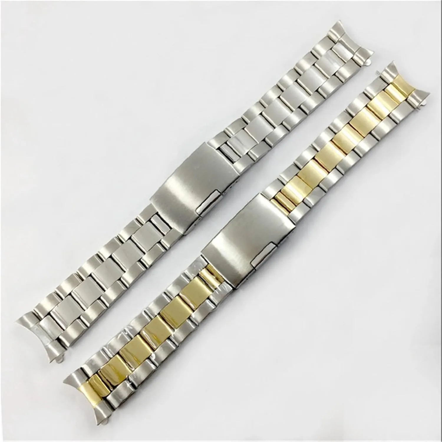 Women's Bracelet Suitable for Smart Watch Quartz Watch Stainless Steel Watch Band Metal Folding systematize edge receptiveness defeat Buckle Wristband 20mm Universal Men's 