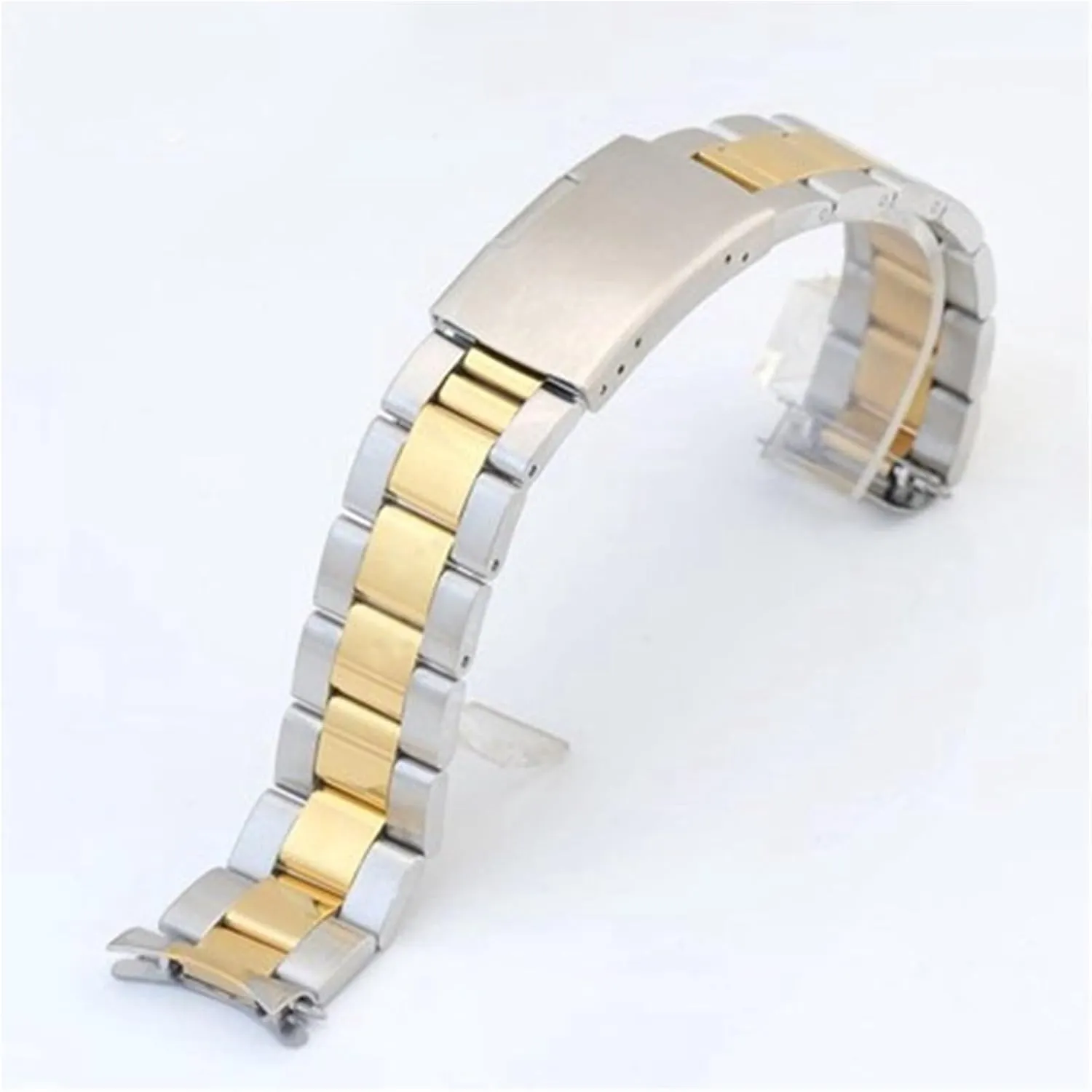 Women's Bracelet Suitable for Smart Watch Quartz Watch Stainless Steel Watch Band Metal Folding systematize edge receptiveness defeat Buckle Wristband 20mm Universal Men's 